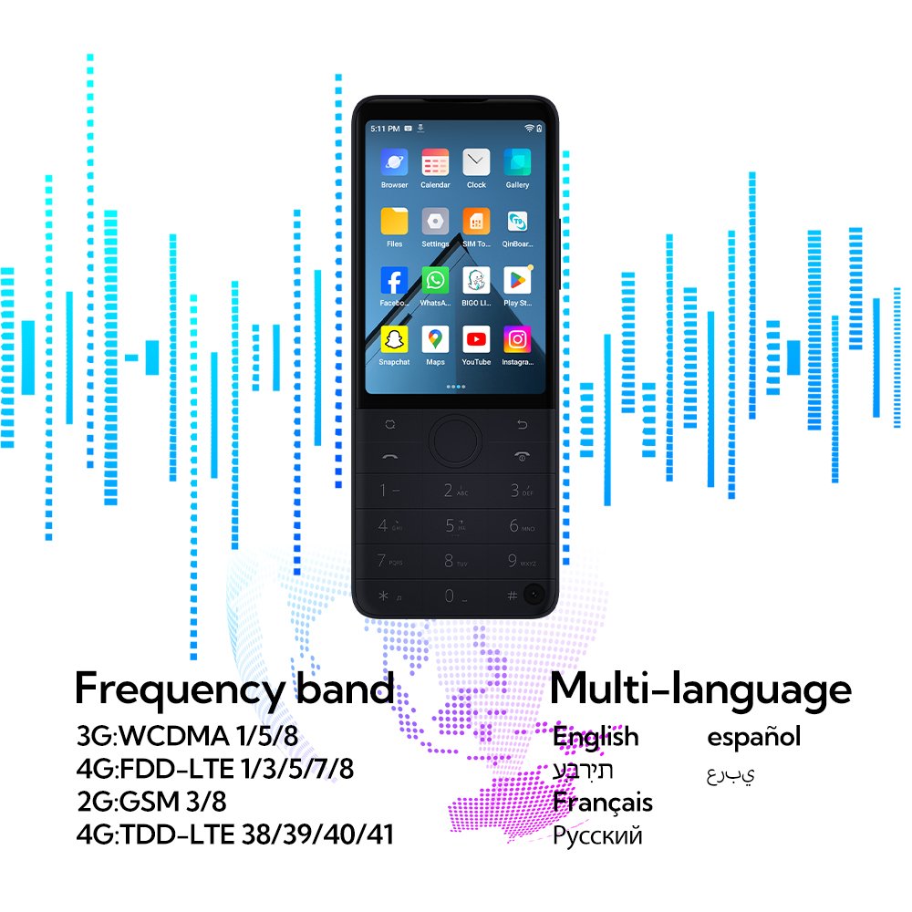 Qin F22 PRO Wholesale Offer Android 12 Touch Screen Button 4GB+64GB Smartphone Multilingual Google Store Hot Selling